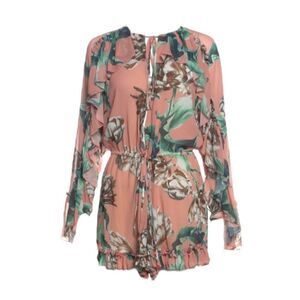 PatBo Floral Print Crew Neck Romper
|Size: XS | FR 34 | US 2 |